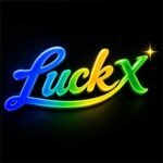 LuckX modern colorful gaming logo design